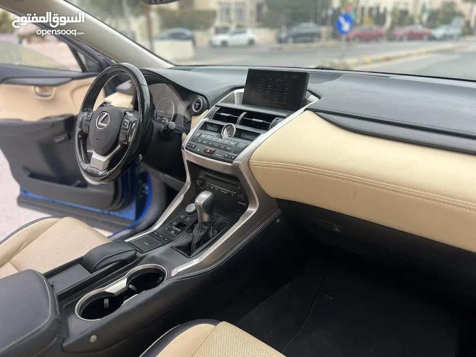 لكزس NX300 موديل 2016 لون ازرق فل كامل اعلى تصنيف من فئتها