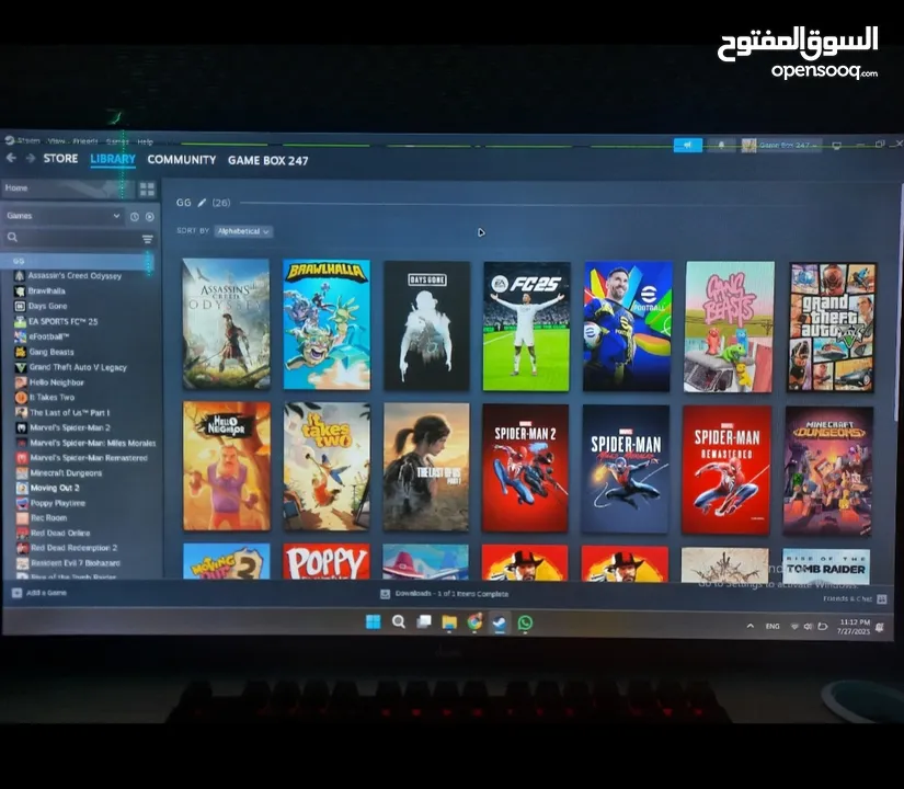 Game Box 247 حساب ستيم للبيع فيه: GTA V, Rust, Red Dead 2عدد الساعات: 0 السعر: 15$