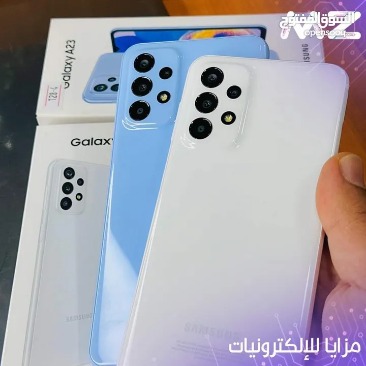 اخو الجديد Samsung A23 رام 12 جيجا 128 أغراضة والكرتونه الأصلية متوفر توصيل وهدية