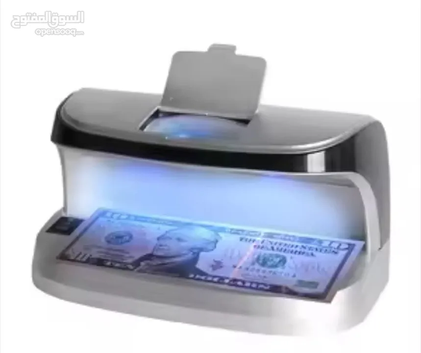 كاشف عمله شحن محمول او مكتبي كاشف لكل انواع العمله و النقود المزوره اضائه UV مع مكبر