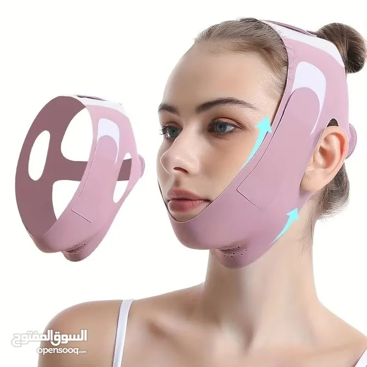 بند شدّ الوجه V-Shape قابل التعديل – تقليل مظهر الذقن المزدوج Adjustable V-Shape Face Lifting Band