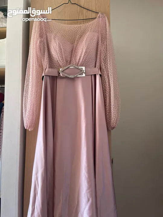 Pink evening dress