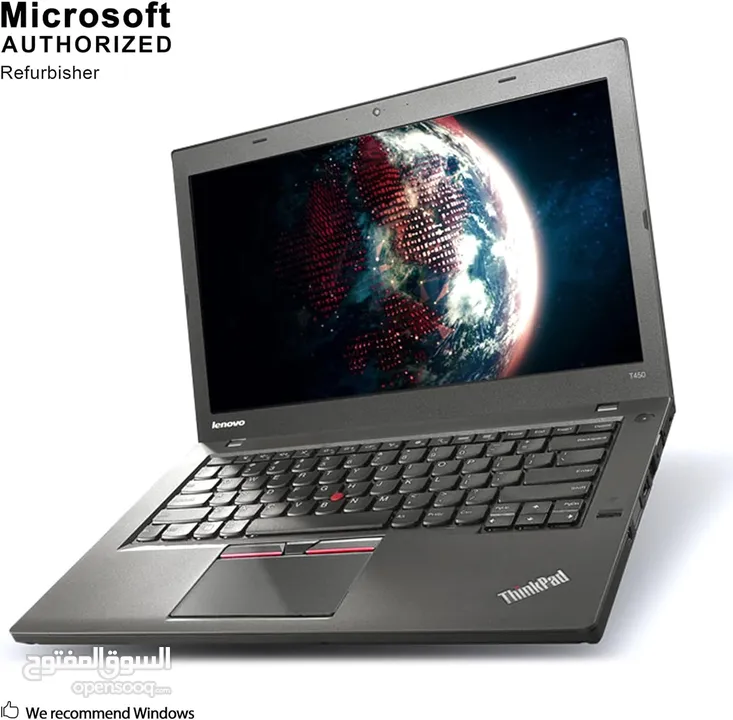 لابتوب Lenovo ThinkPad T450S - Intel Core i7-5600U 20GB DDR4, Windows 10, 256Gb SSD شبه جديد