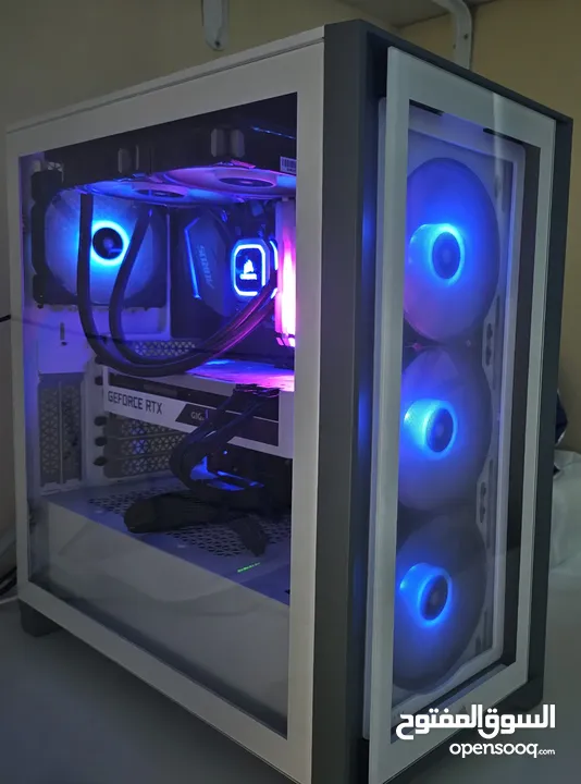 Setup Gaming Pc Rtx 3070 OC (White)  تجميعة كمبيوتر العاب كاملة