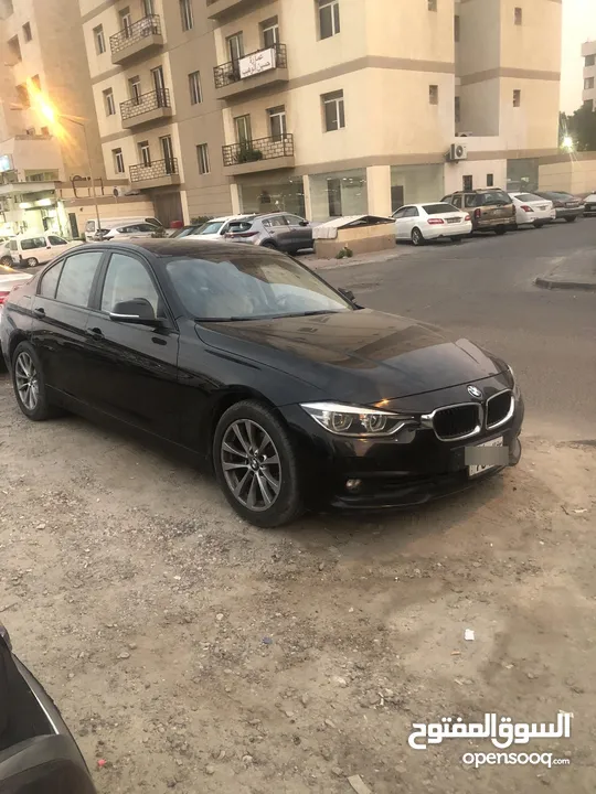 للبيع بي ام دبيلو BMW حجم320iوكاله الغانم 2016 اسود الداخل جلدبيج فل ابشن كامله الموصفات