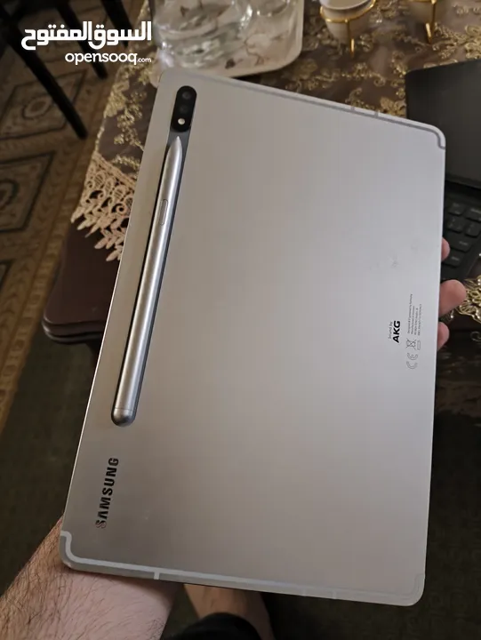 Samsung tab s7 128gb مع القلم والكيبورد
