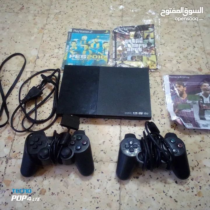 بلايستيشن 2 بحاله جيده للبيع بسعر مغري