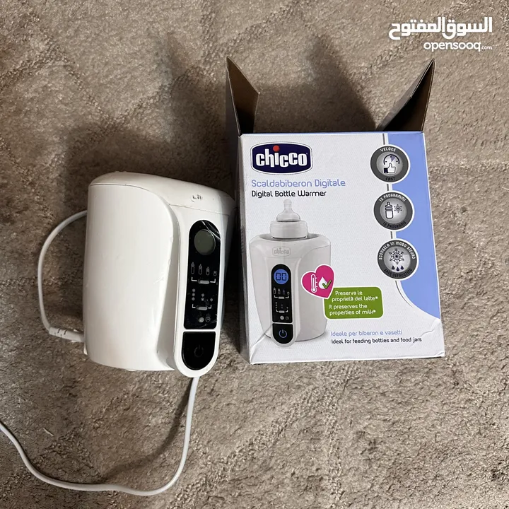 جهاز تسخين الرضاعة للبيبي ديجيتال Chicco bottle    السعر 20 دينار warmer