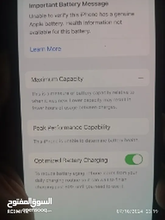 iPhone XS 64GB BATTERY  CHANED