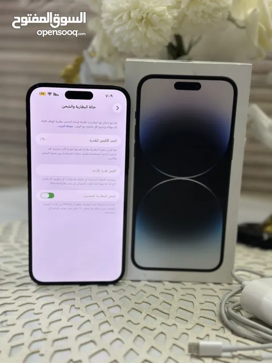 iPhone 14 Pro Max  256g بطارية 90  مش مفتوح ولا مصلح بسعر حرق 2300