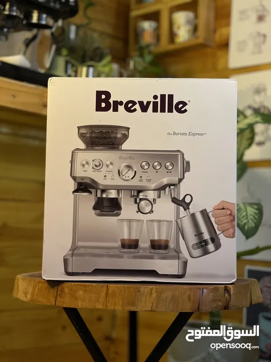 Breville barista express BES870BSXL   جديدة مع كامل ملحقاتها