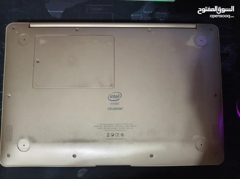 لابتوب ZED AIR H2 للبيع شاشة مكسورة وسعر رمزي