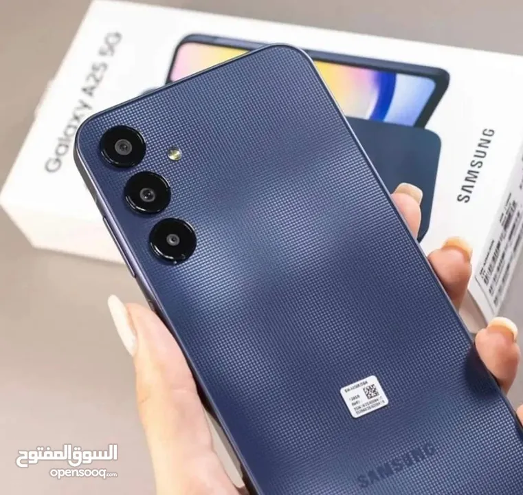 مستعمل ايام Samsung A25 5G رام  16 ججيا 256 أغراضة والكرتونه الأصلية شغال كفاله الشركة متوفر توصيل