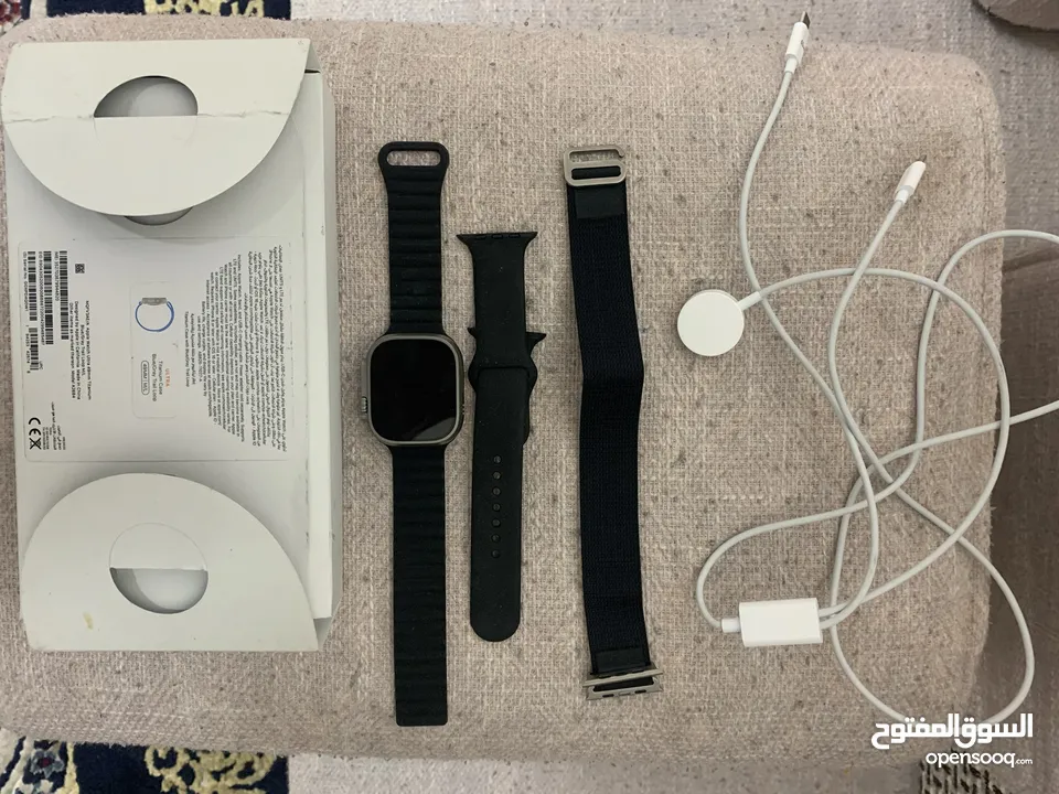 ساعة أبل الترا 1 (Apple Watch Ultra 1 حاله الجديد لم تستخدم كثيرا