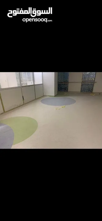 ارضيات . PVC . رولات وشرحات . فينيل للمستشفيات والحضانات والنوادي الرياضية  وروضات مصانع مراكز إعاقة