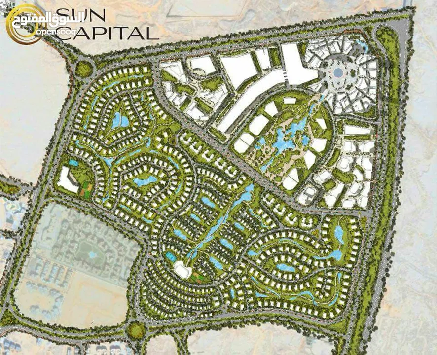 N شقة للبيع في compound sun capital في الشيخ زايد