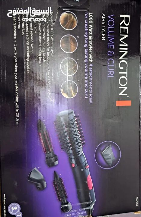 Remington hair dryer and curling set