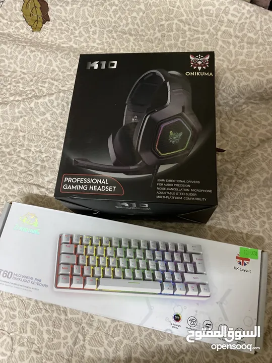 كيبورد T60 ماوس ريد دراغون وايرليس وسماعه