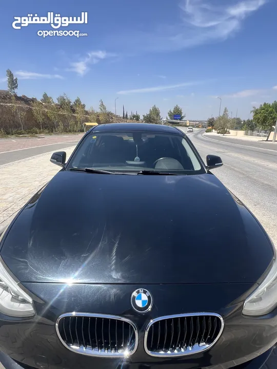 سيارة بي ام دبليو المانية من طراز BMW116i موديل 2016 \ ترخيص 2015 امكانية البيع دفعة وشيكات للجديين