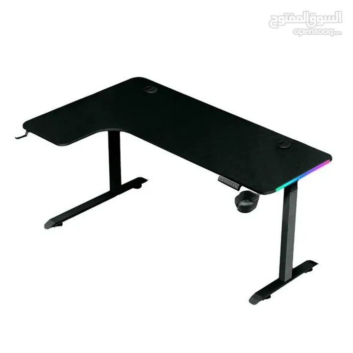 طاولة جيمنغ من براند دراغون وور مضيئة رجب DragonWar GT-015 RGB GAMING TABLE  السعر شامل التوصيل