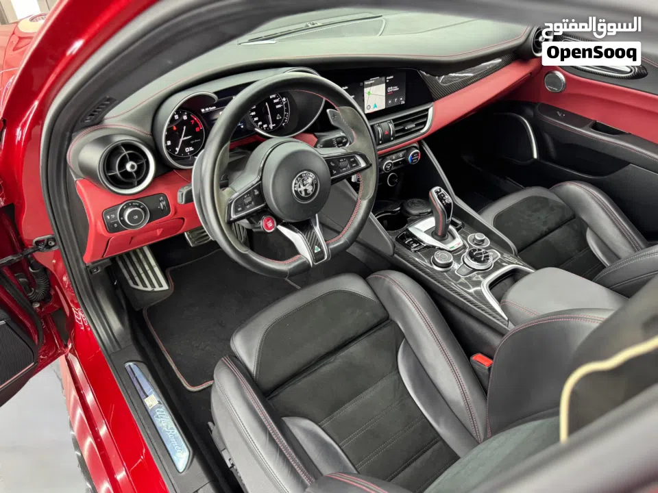 2021 Alfa Romeo Giulia Quadrifoglio, Nov 2027 Alfa Romeo Warranty + Service Pack, Low Kms, GCC