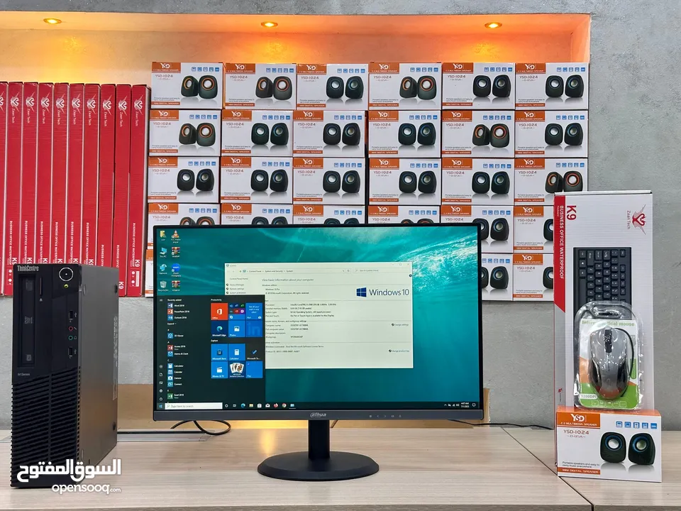 كمبيوترات امريكيه مع شاشات 24 إنش جديده بلكرتونه COER I5 RAM 16GB بمواصفات قويه بسعر مغري جدا