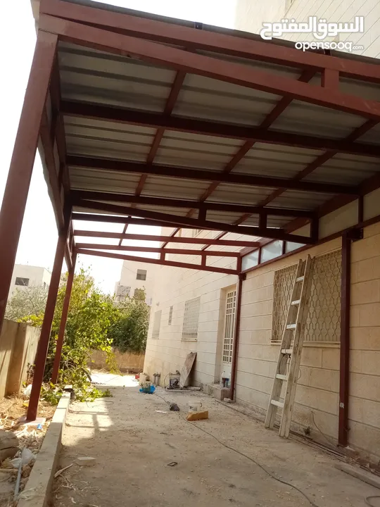 تفصيل تركيب مضلات برجولا شرعات معرشات سدد مضلات شراعيه  دربزينات اسوار ساندوتش بنل  لقسان  شوادر