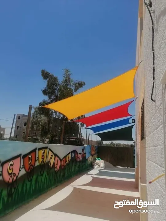 مظلات خارجية مضلات خارجية تفصيل اشرعة برقولات خارجية سواتر جانبية تجهيز شاليهات