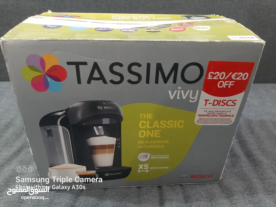 ماكينة اسبريسو وآلة القهوة من بوش بقوة 1300 واط Bosch Tassimo Vivy