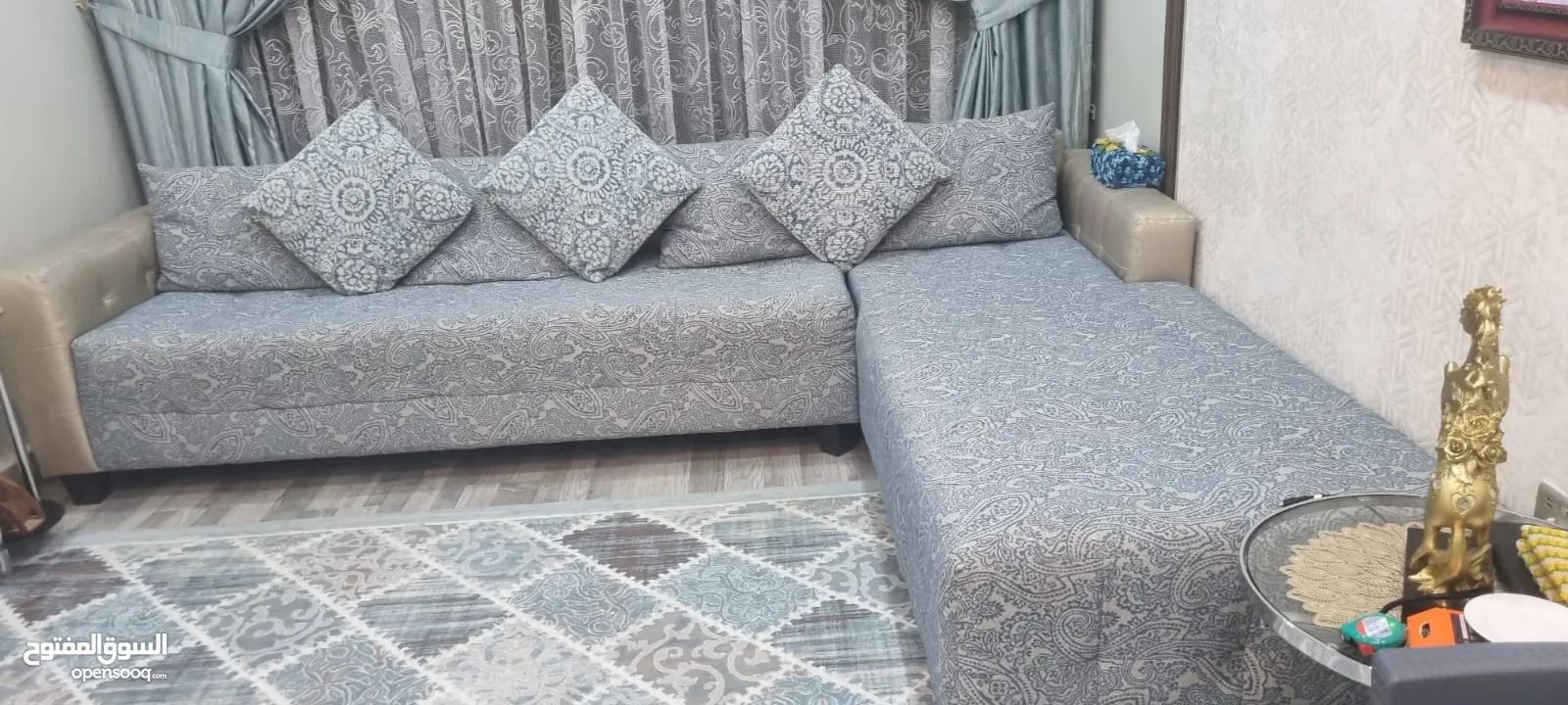 L shaped sofa set from banta on sale