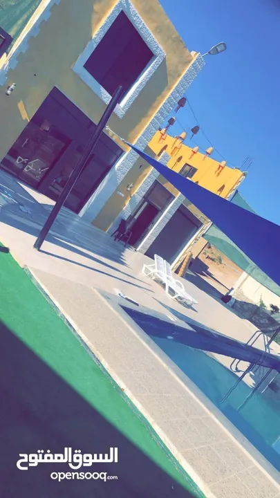 شاليه مزرعه للبيع مطله سد الملك طلال