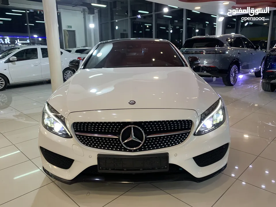 مرسيدس C300 Coupe  موديل 2017 خليجي فل اوبشن بحاله ممتازه