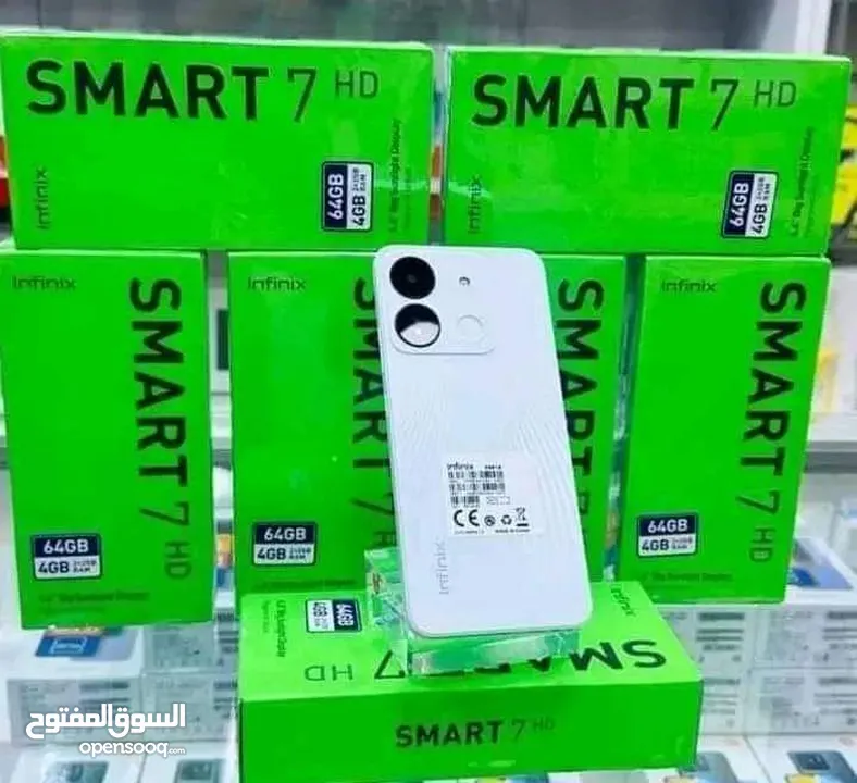 جديد بالكرتونة مسكرة Smart 7HD رام 4 جيجا 64 متوفر توصيل والوان وهدية