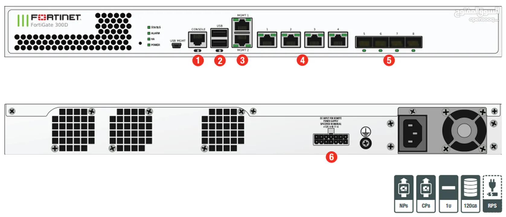 للبيع جهاز حماية شبكات Fortinet (فايروول)