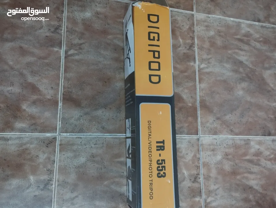 ترايبود ثلاثي موديل (TR_553) حامل للكاميرا والموبايل  للتصوير الفيديو والفوتوغرافي جديد وبالكرتونه.