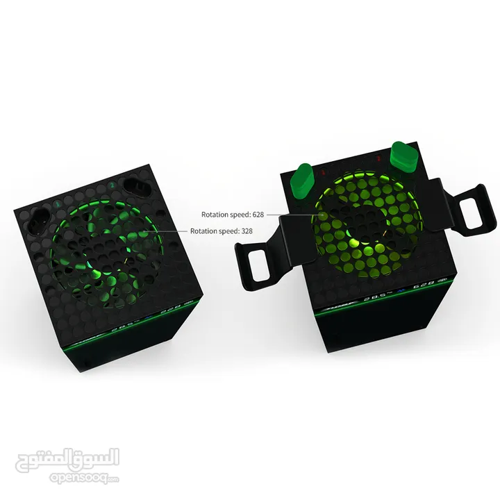 TYX-3606 cooling stand with dual holder قاعدة تبريد مع بطاريات وشاحن مضيئة