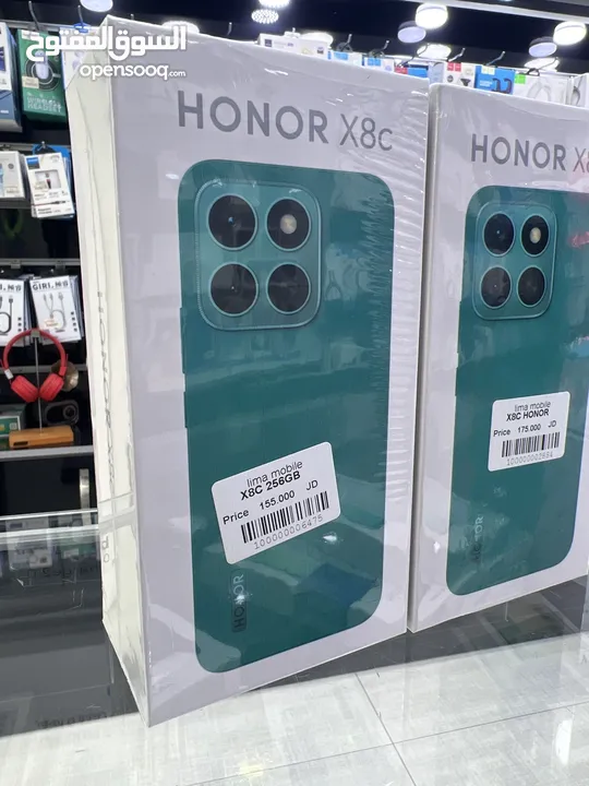 Honor X8c (256 GB / 8 GB RAM) هونر  جديد مسكر 256 جيجابايت/ 8 جيجابايت رام  العرض لفترة محدودة فقط.
