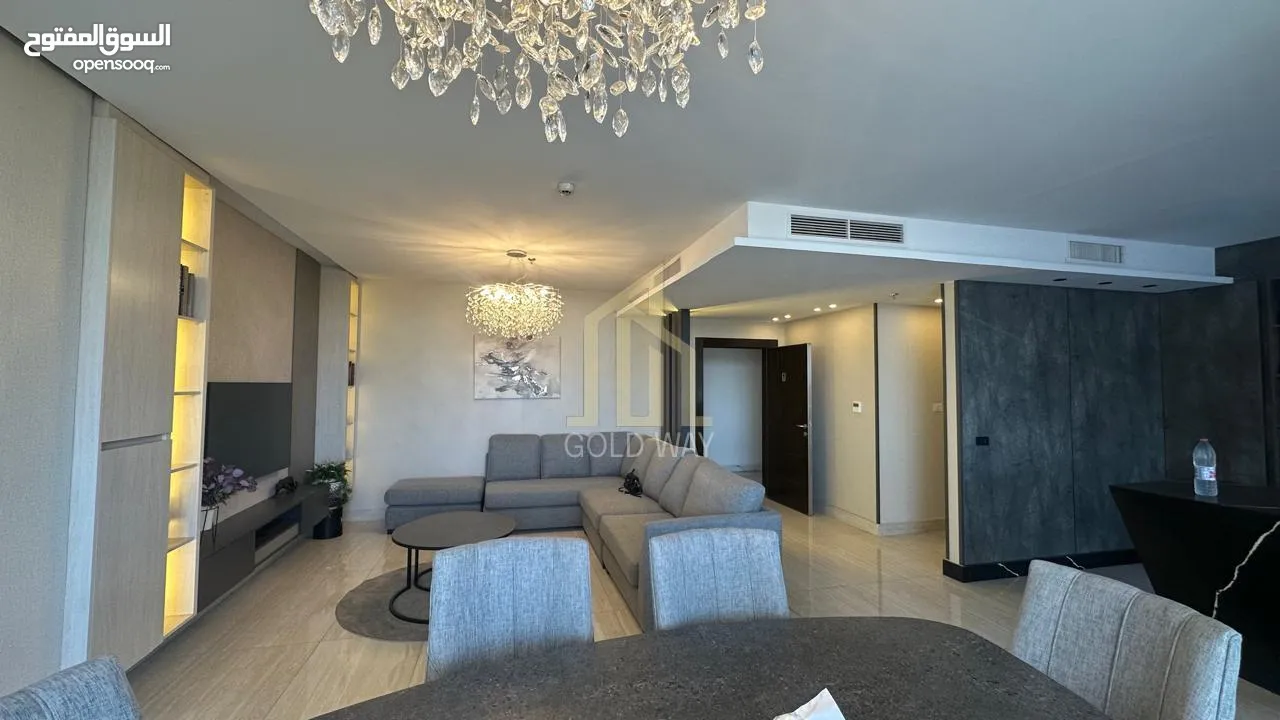 في أجمل مناطق عبدون شقة مفروشه للبيع طابق ثامن 133م بسعر مميز / ref 9539