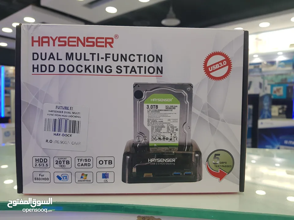 Haysenser dual multifunctional HDD docking station