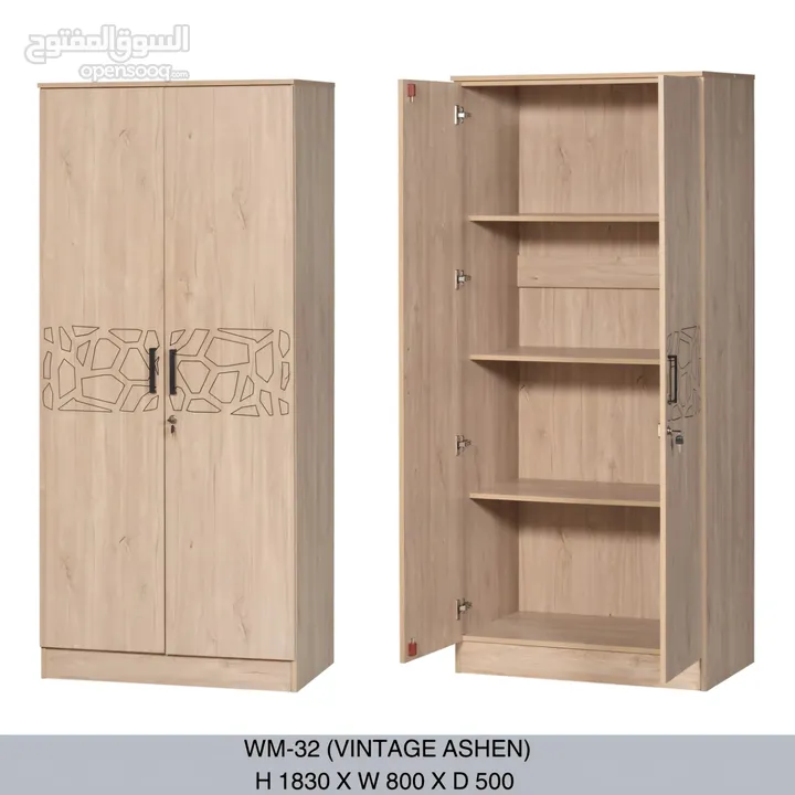 خزانة بثلاثة أبواب وبابين وباب واحد  3 Door , 2 Door and Single Door cupboard