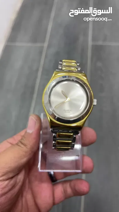 سواتش سويسري Swatch swiss الساعة بحالة الوكالة بدون علبة وكفالة شغالة 100‎%‎