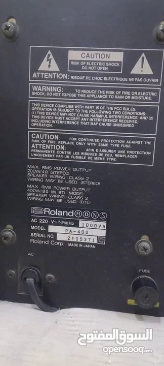 ROLAND PA-400 wered mixer