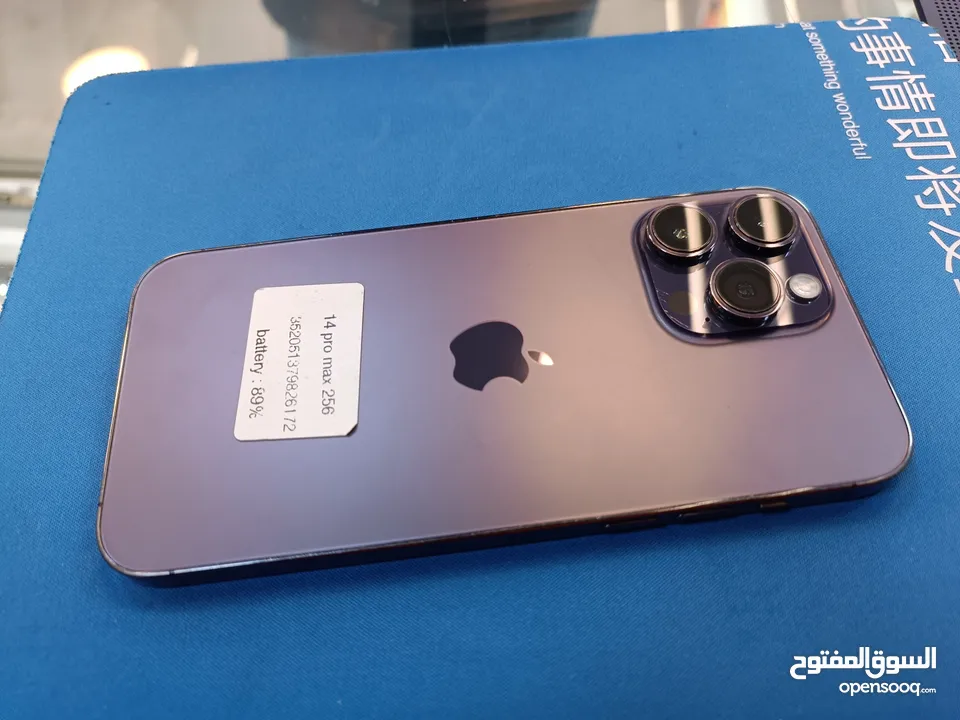 IPHONE 14 PRO MAX USED ( 256 GB ) /// ايفون 14 برو ماكس اذكره 256 مستعمل وكاله