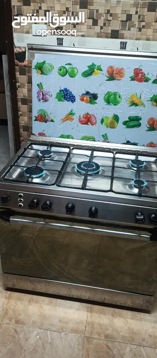 غاز ايطالي ستانلس ستيل 90 سم