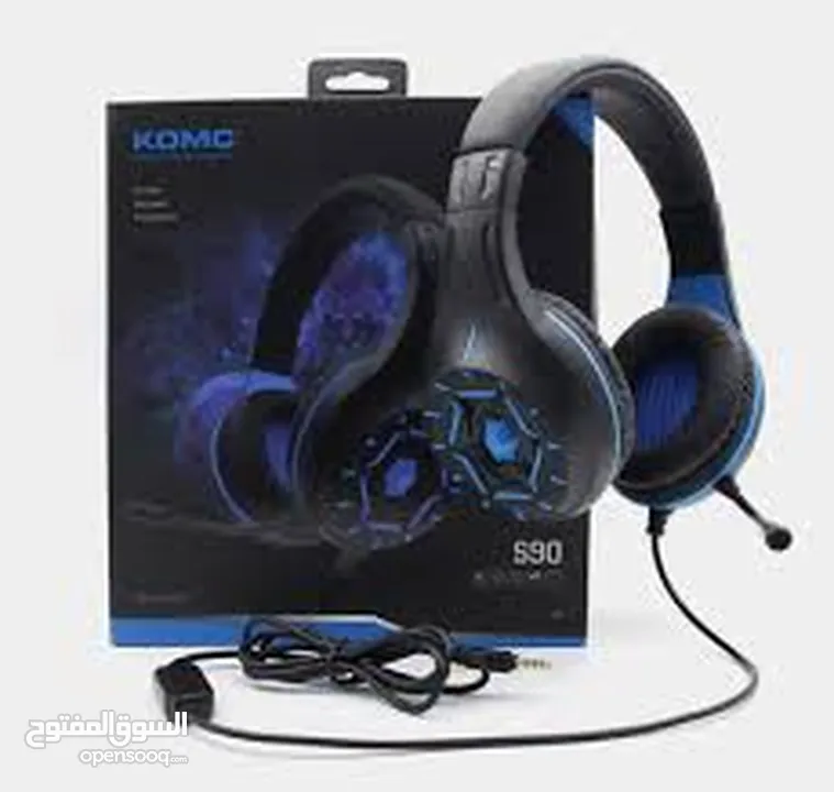 سماعة KOMC S90 GAMING HEADSET هيد سيت  راسية جيمنج من كومك 