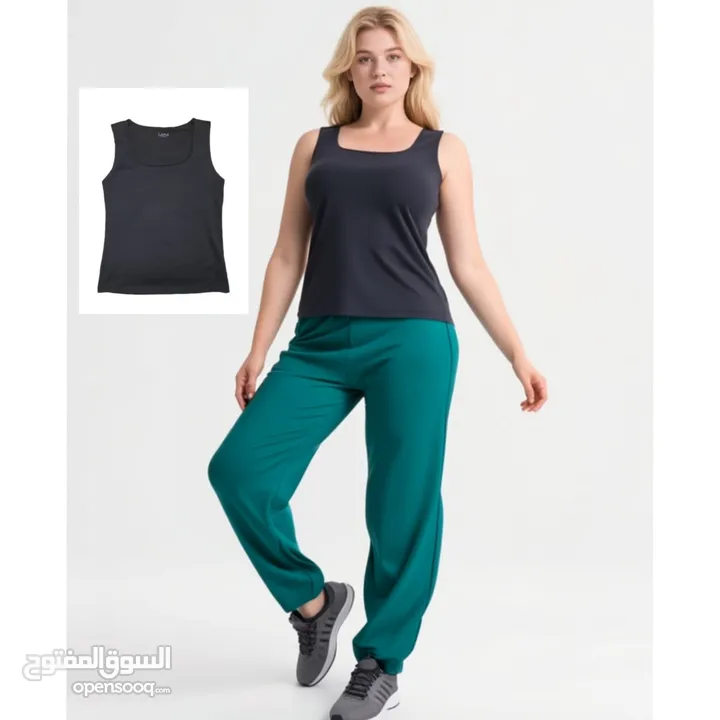 Top Basic Lama Moda Beirut  size: L - XL لون : اسود   قماشة لكل الفصول ( صيف ، ربيع ، خريف ، شتاء )