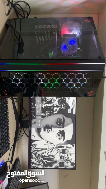 جهاز كمبيوتر شبه جديد بمواصفات عالية خاص بالألعاب مناسب جدا للشغل الثقيل