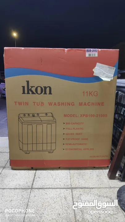 Ikon 11 kg Washing machine (غسالة 11 كيلو جديده)