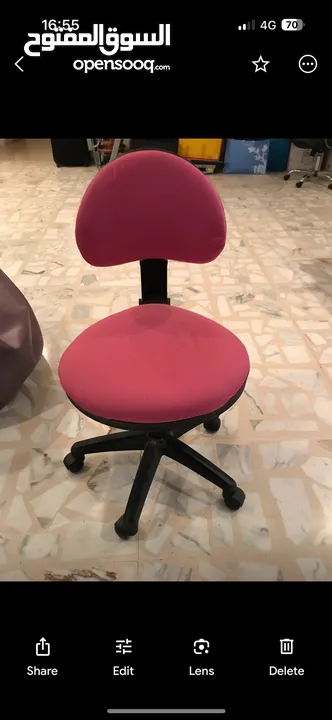 مكتب و مكتبة و كرسي مكتب و كمودينا + راسية تخت