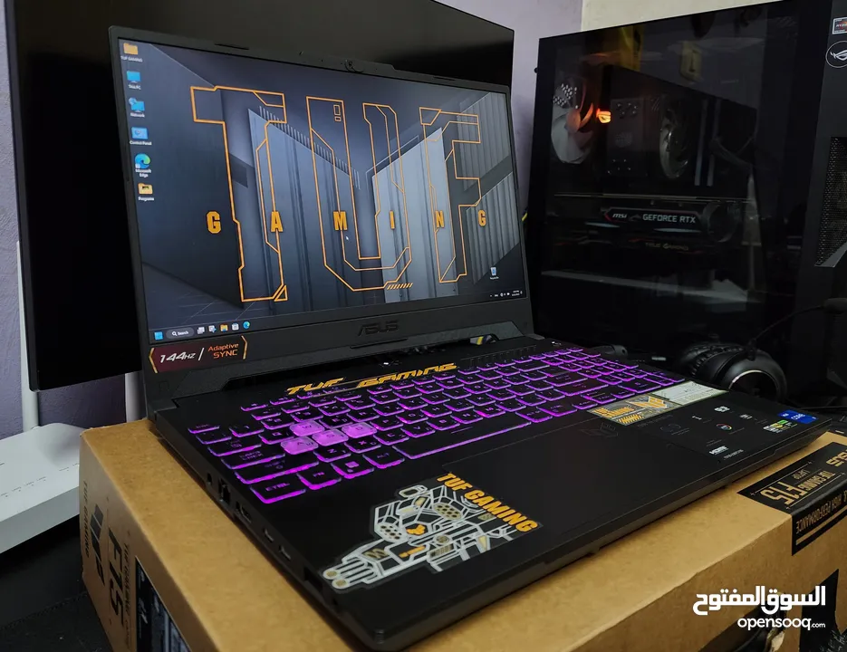 ASUS-TUF F15 Gaming Laptop - لابتوب أسوس جيمنج جديد بالكرتونة